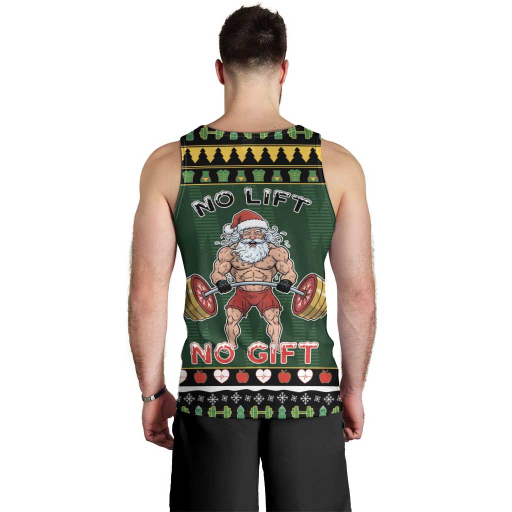 Xmas Gymer Christmas Men Tank Top No Lift No Gift - Wonder Print Shop