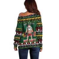 Xmas Gymer Christmas Off Shoulder Sweater No Lift No Gift - Wonder Print Shop