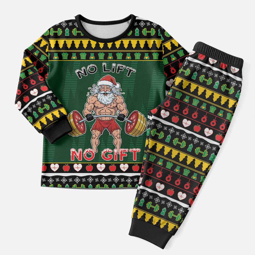 Gym Christmas Pajama Set No Lift No Gift - Wonder Print Shop