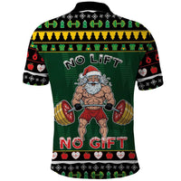 Xmas Gymer Christmas Polo Shirt No Lift No Gift - Wonder Print Shop