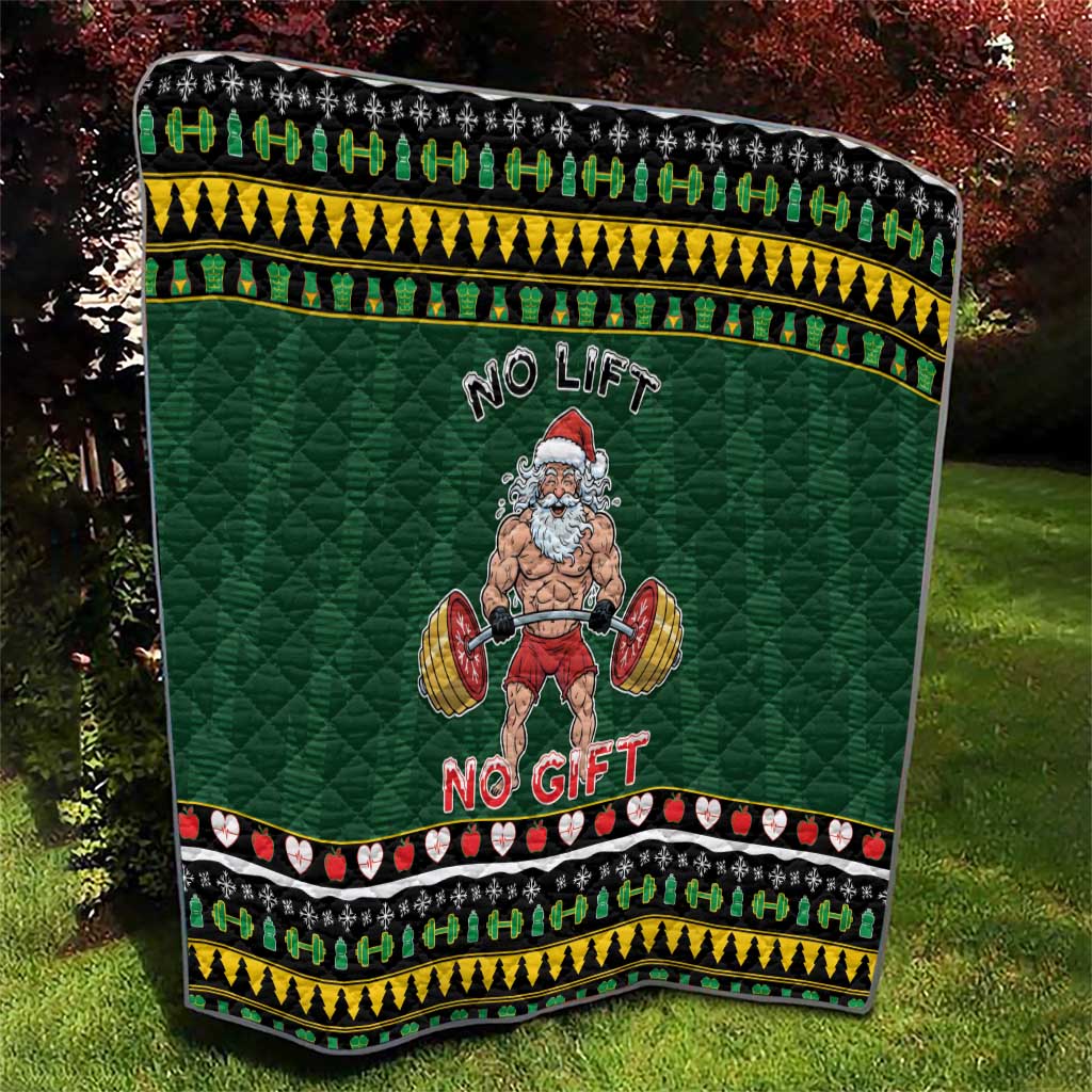 Xmas Gymer Christmas Quilt No Lift No Gift - Wonder Print Shop