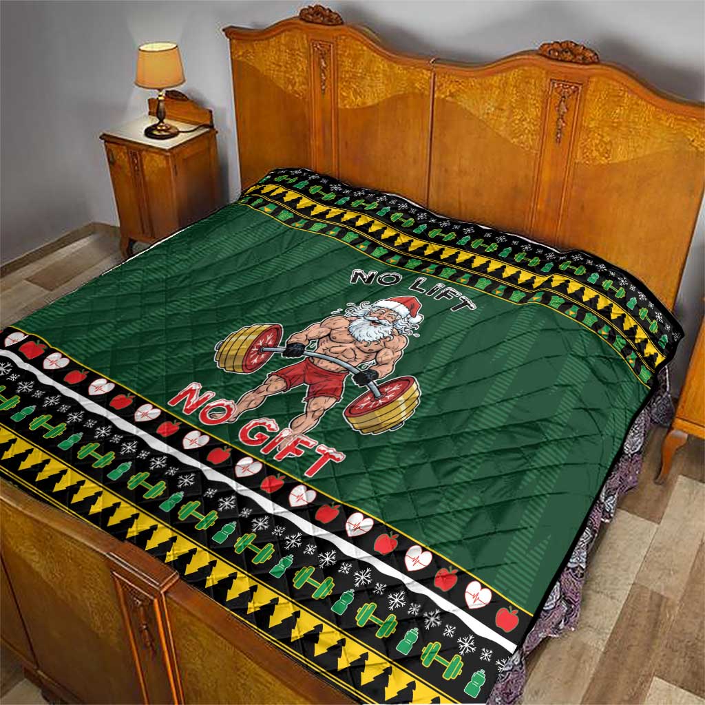 Xmas Gymer Christmas Quilt No Lift No Gift - Wonder Print Shop