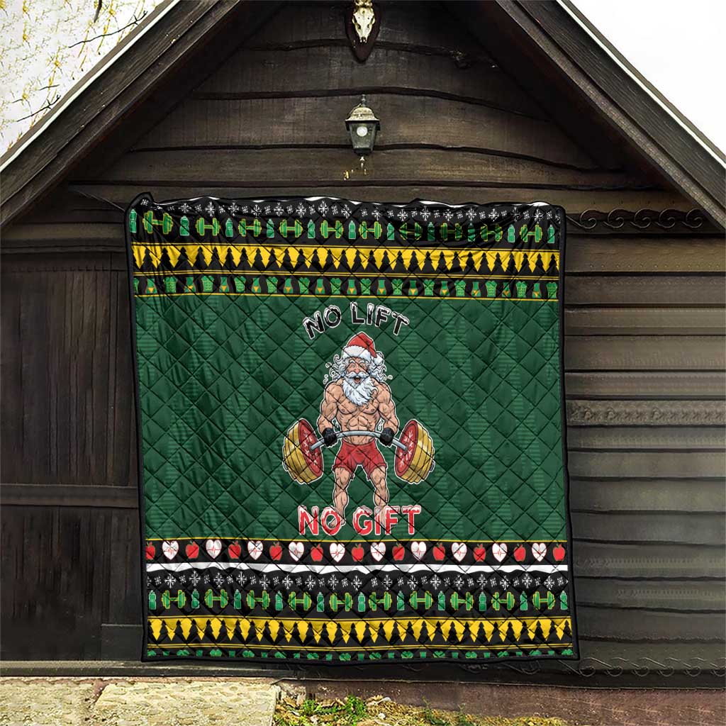 Xmas Gymer Christmas Quilt No Lift No Gift - Wonder Print Shop