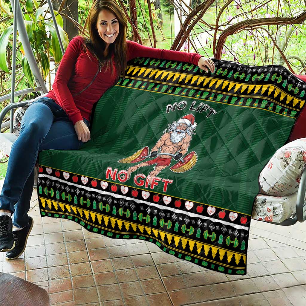 Xmas Gymer Christmas Quilt No Lift No Gift - Wonder Print Shop
