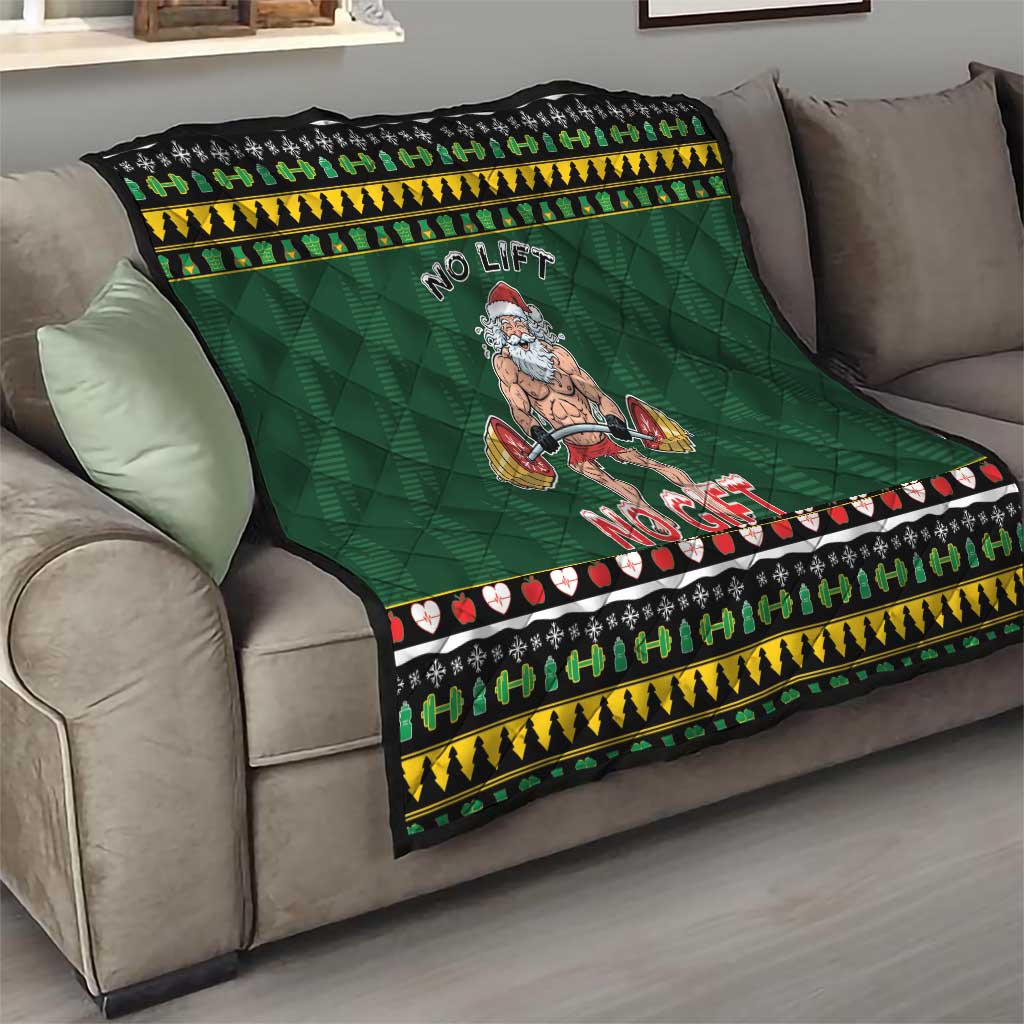 Xmas Gymer Christmas Quilt No Lift No Gift - Wonder Print Shop
