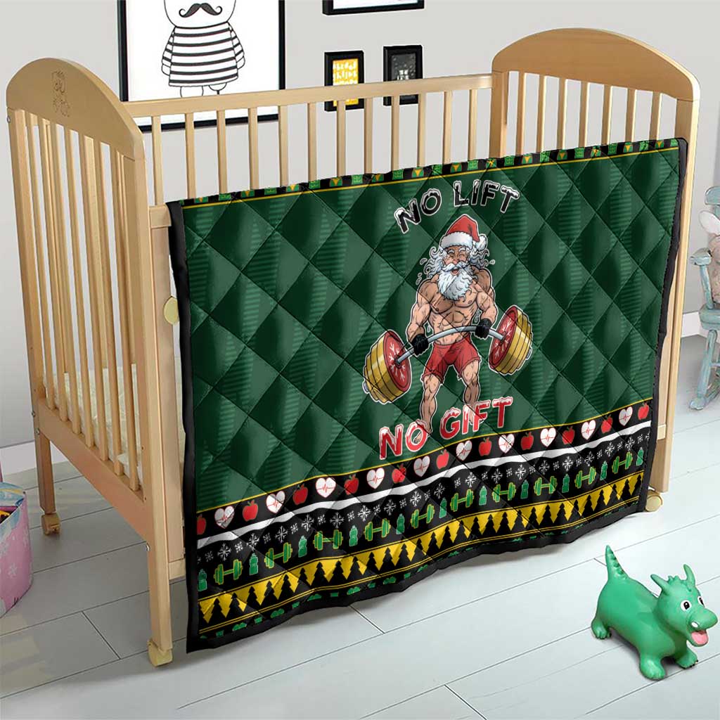 Xmas Gymer Christmas Quilt No Lift No Gift - Wonder Print Shop