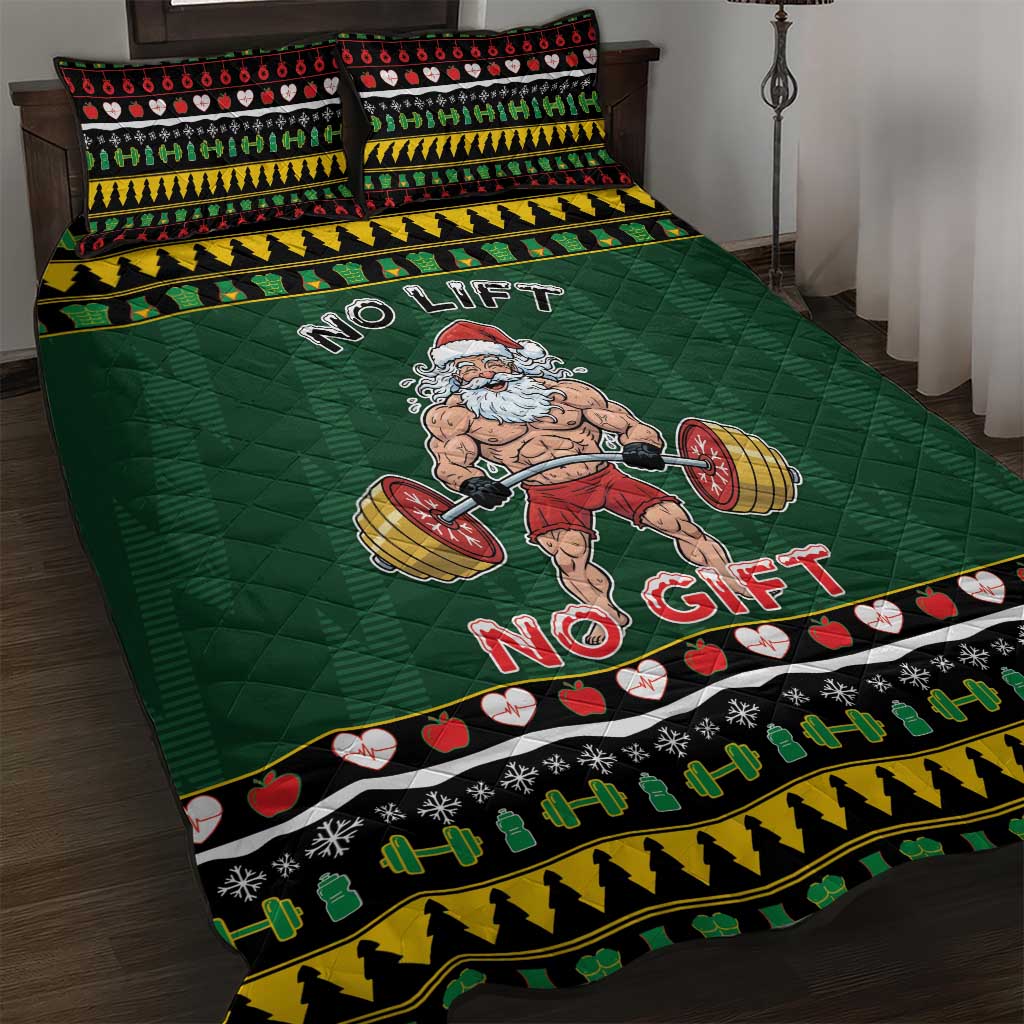 Xmas Gymer Christmas Quilt Bed Set No Lift No Gift - Wonder Print Shop