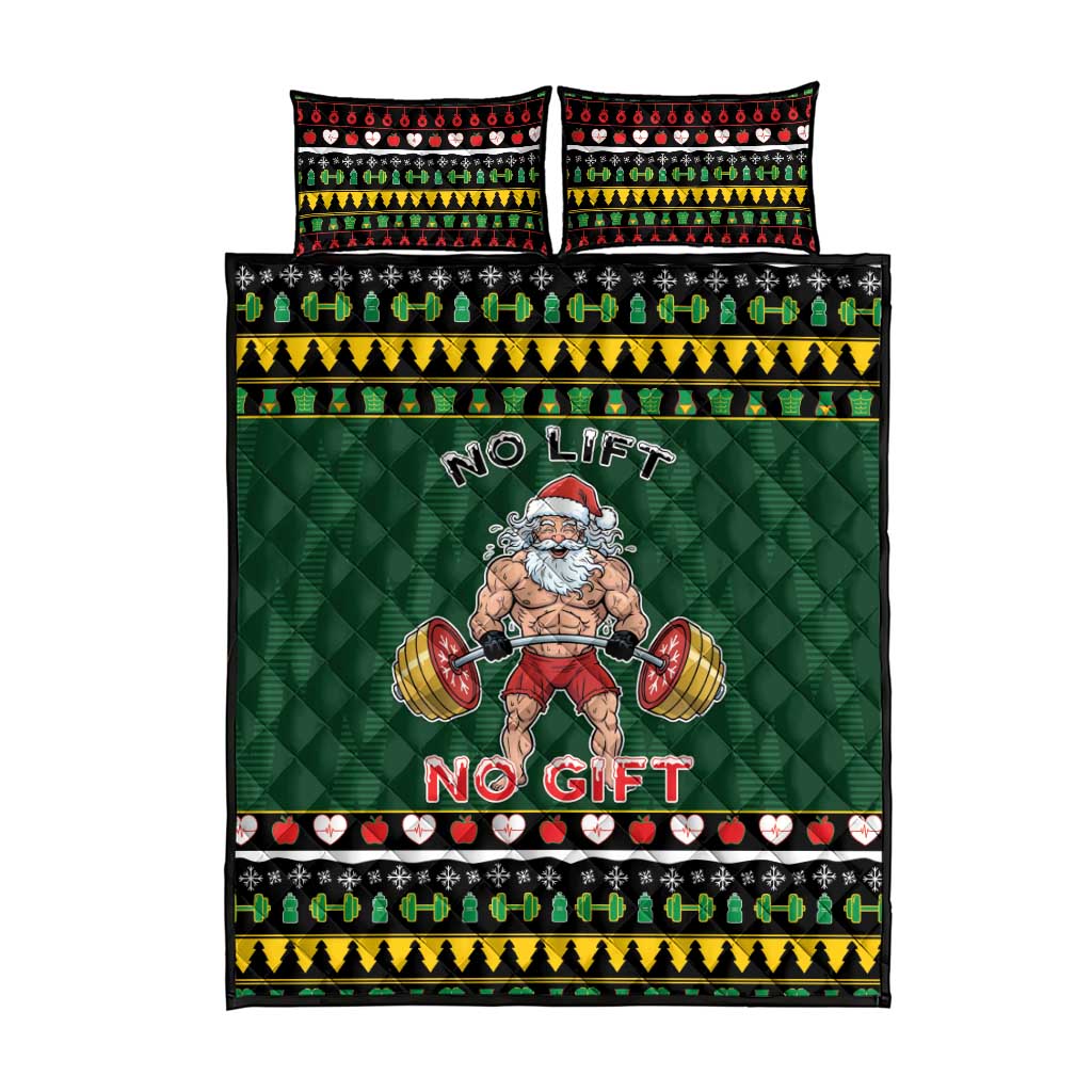 Xmas Gymer Christmas Quilt Bed Set No Lift No Gift - Wonder Print Shop