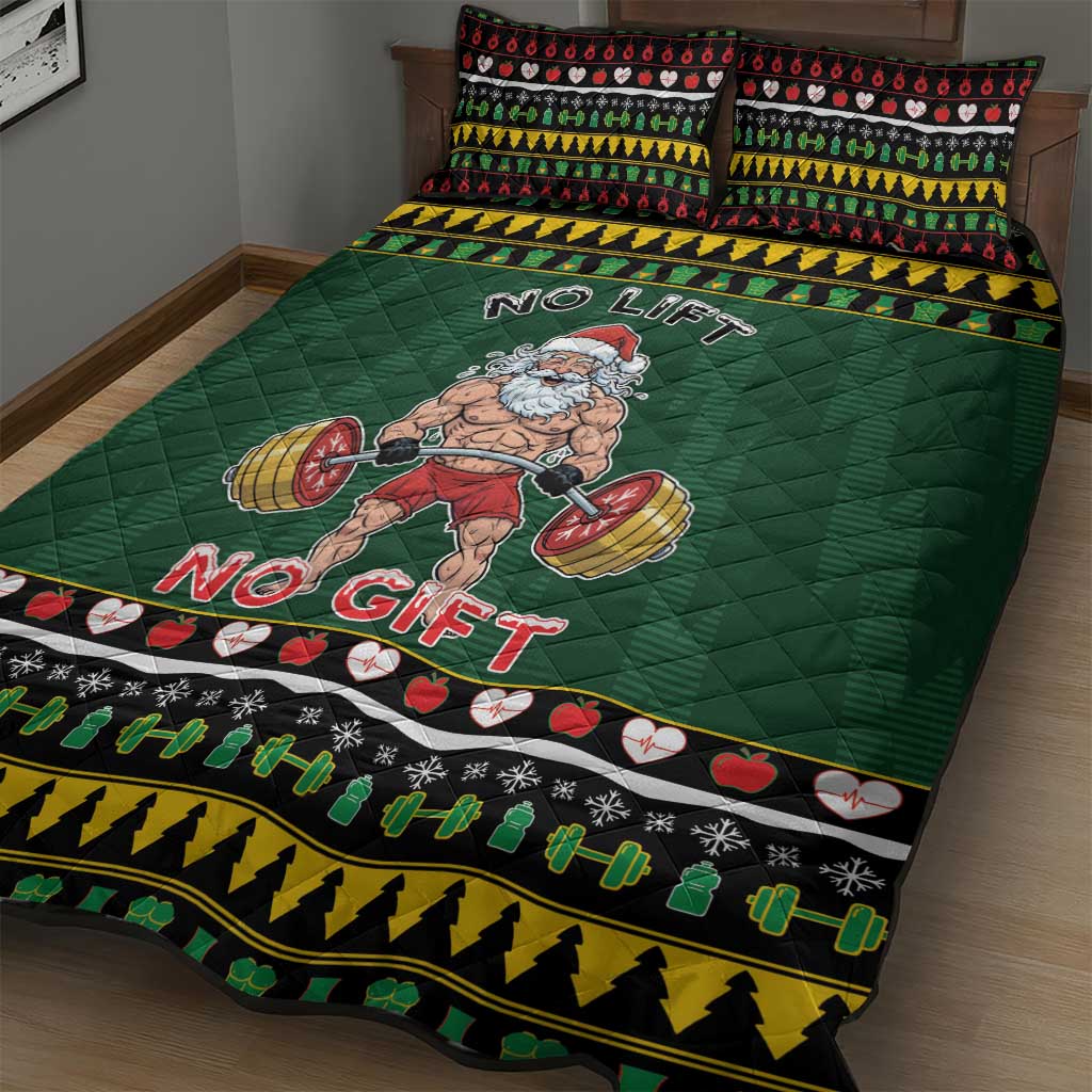 Xmas Gymer Christmas Quilt Bed Set No Lift No Gift - Wonder Print Shop