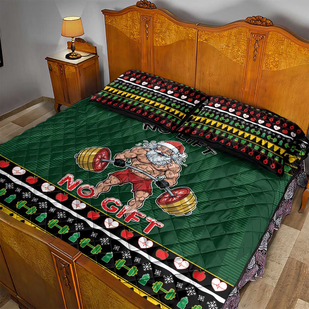 Xmas Gymer Christmas Quilt Bed Set No Lift No Gift - Wonder Print Shop