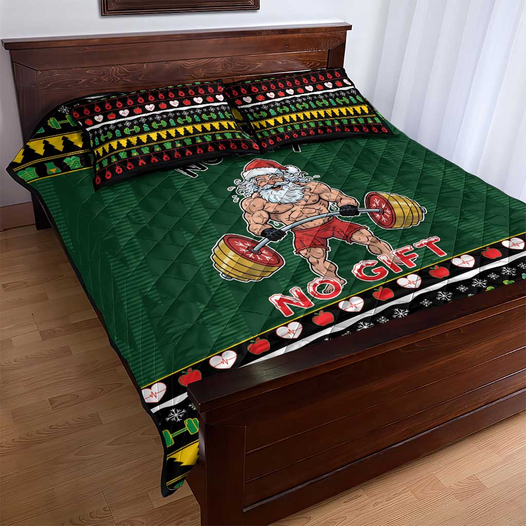 Xmas Gymer Christmas Quilt Bed Set No Lift No Gift - Wonder Print Shop