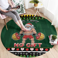Xmas Gymer Christmas Round Carpet No Lift No Gift - Wonder Print Shop
