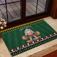 Xmas Gymer Christmas Rubber Doormat No Lift No Gift - Wonder Print Shop