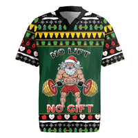 Xmas Gymer Christmas Rugby Jersey No Lift No Gift - Wonder Print Shop