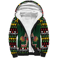 Xmas Gymer Christmas Sherpa Hoodie No Lift No Gift - Wonder Print Shop