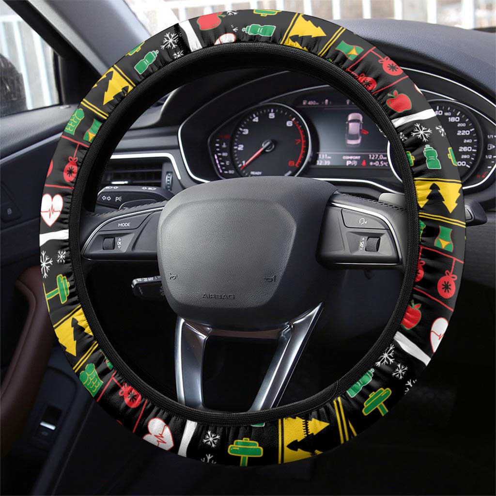 Xmas Gymer Christmas Steering Wheel Cover No Lift No Gift - Wonder Print Shop