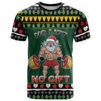 Xmas Gymer Christmas T Shirt No Lift No Gift - Wonder Print Shop