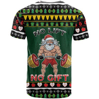 Xmas Gymer Christmas T Shirt No Lift No Gift - Wonder Print Shop