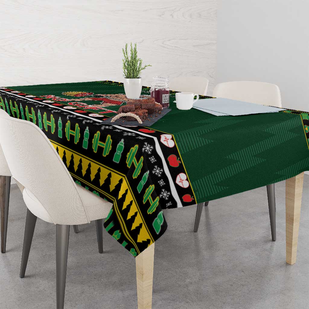 Xmas Gymer Christmas Tablecloth No Lift No Gift - Wonder Print Shop