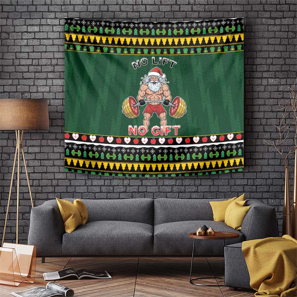 Xmas Gymer Christmas Tapestry No Lift No Gift - Wonder Print Shop