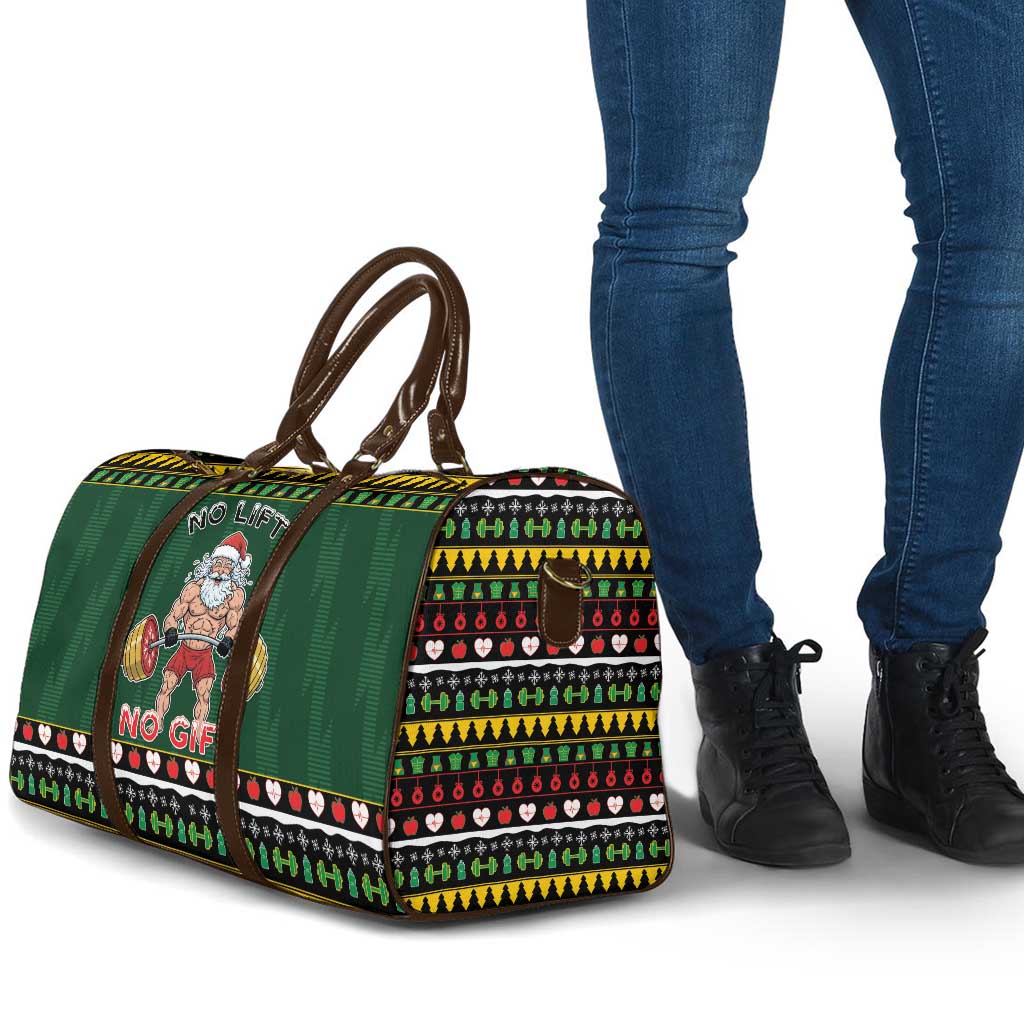 Xmas Gymer Christmas Travel Bag No Lift No Gift - Wonder Print Shop