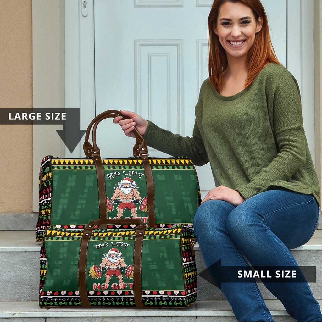 Xmas Gymer Christmas Travel Bag No Lift No Gift - Wonder Print Shop