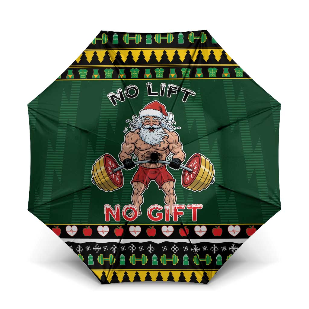 Xmas Gymer Christmas Umbrella No Lift No Gift - Wonder Print Shop