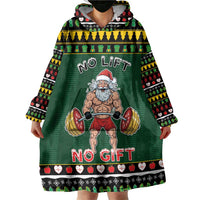 Xmas Gymer Christmas Wearable Blanket Hoodie No Lift No Gift - Wonder Print Shop