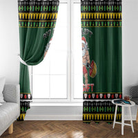 Xmas Gymer Christmas Window Curtain No Lift No Gift - Wonder Print Shop