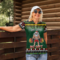 Xmas Gymer Christmas Women Polo Shirt No Lift No Gift - Wonder Print Shop