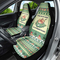 Capybara Christmas Car Seat Cover Wake Me Up When It's Christmas - Wonder Print Shop