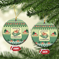 Capybara Christmas Ceramic Ornament Wake Me Up When It's Christmas - Wonder Print Shop