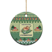 Capybara Christmas Ceramic Ornament Wake Me Up When It's Christmas - Wonder Print Shop