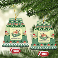 Capybara Christmas Ceramic Ornament Wake Me Up When It's Christmas - Wonder Print Shop