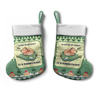 Capybara Christmas Stocking Wake Me Up When It's Christmas - Wonder Print Shop