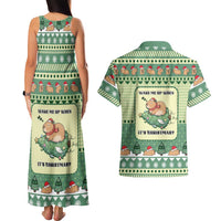 Capybara Christmas Couples Matching Tank Maxi Dress and Hawaiian Shirt Wake Me Up When It's Christmas - Wonder Print Shop