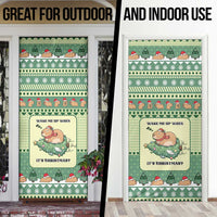 Capybara Christmas Door Cover Wake Me Up When It's Christmas - Wonder Print Shop