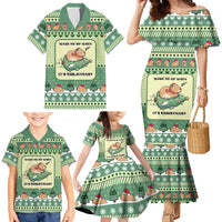 Capybara Christmas Family Matching Mermaid Dress and Hawaiian Shirt Wake Me Up When It's Christmas - Wonder Print Shop
