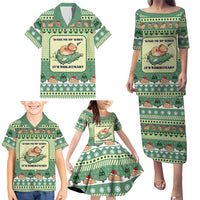 Capybara Christmas Family Matching Puletasi and Hawaiian Shirt Wake Me Up When It's Christmas - Wonder Print Shop