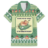 Capybara Christmas Hawaiian Shirt Wake Me Up When It's Christmas - Wonder Print Shop