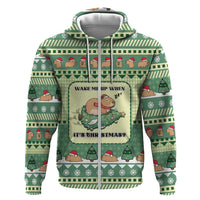 Capybara Christmas Hoodie Wake Me Up When It's Christmas - Wonder Print Shop
