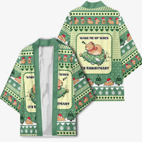 Capybara Christmas Kimono Wake Me Up When It's Christmas - Wonder Print Shop