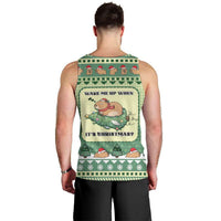 Capybara Christmas Men Tank Top Wake Me Up When It's Christmas - Wonder Print Shop