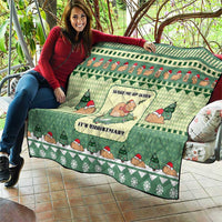 Capybara Christmas Quilt Wake Me Up When It's Christmas - Wonder Print Shop