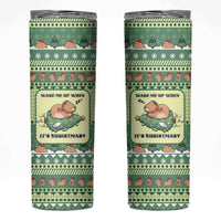 Capybara Christmas Skinny Tumbler Wake Me Up When It's Christmas - Wonder Print Shop