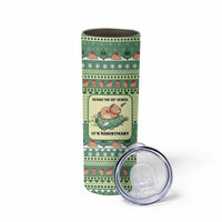 Capybara Christmas Skinny Tumbler Wake Me Up When It's Christmas - Wonder Print Shop