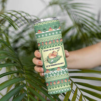 Capybara Christmas Skinny Tumbler Wake Me Up When It's Christmas - Wonder Print Shop
