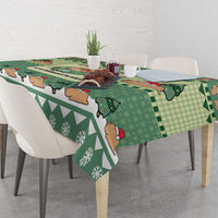 Capybara Christmas Tablecloth Wake Me Up When It's Christmas - Wonder Print Shop