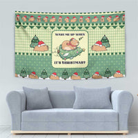 Capybara Christmas Tapestry Wake Me Up When It's Christmas - Wonder Print Shop
