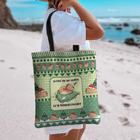 Capybara Christmas Tote Bag Wake Me Up When It's Christmas - Wonder Print Shop
